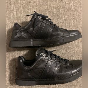 Gucci Men's Black low tops Imprime (227988)